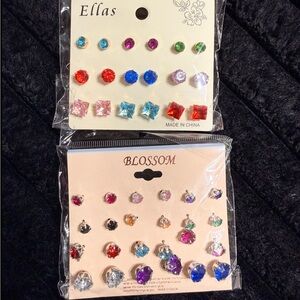 Kids' Colorful Stud Earring Set